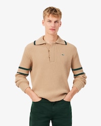 Pullover Archive Edition mit gestreiftem Polokragen