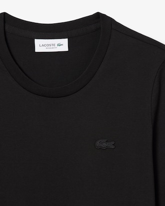 T-Shirt aus weicher Baumwolle mit Dreiviertelärmeln