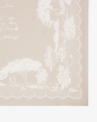 Quadratisches Seidentuch Runway mit Print