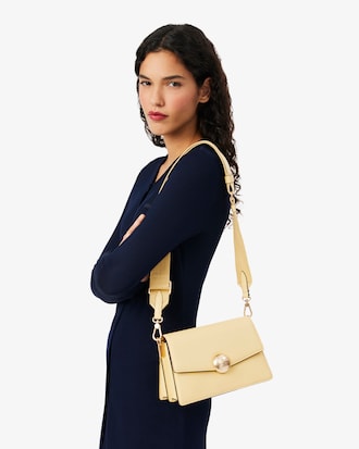 Ledertasche Tennis Bliss mit Klappverschluss