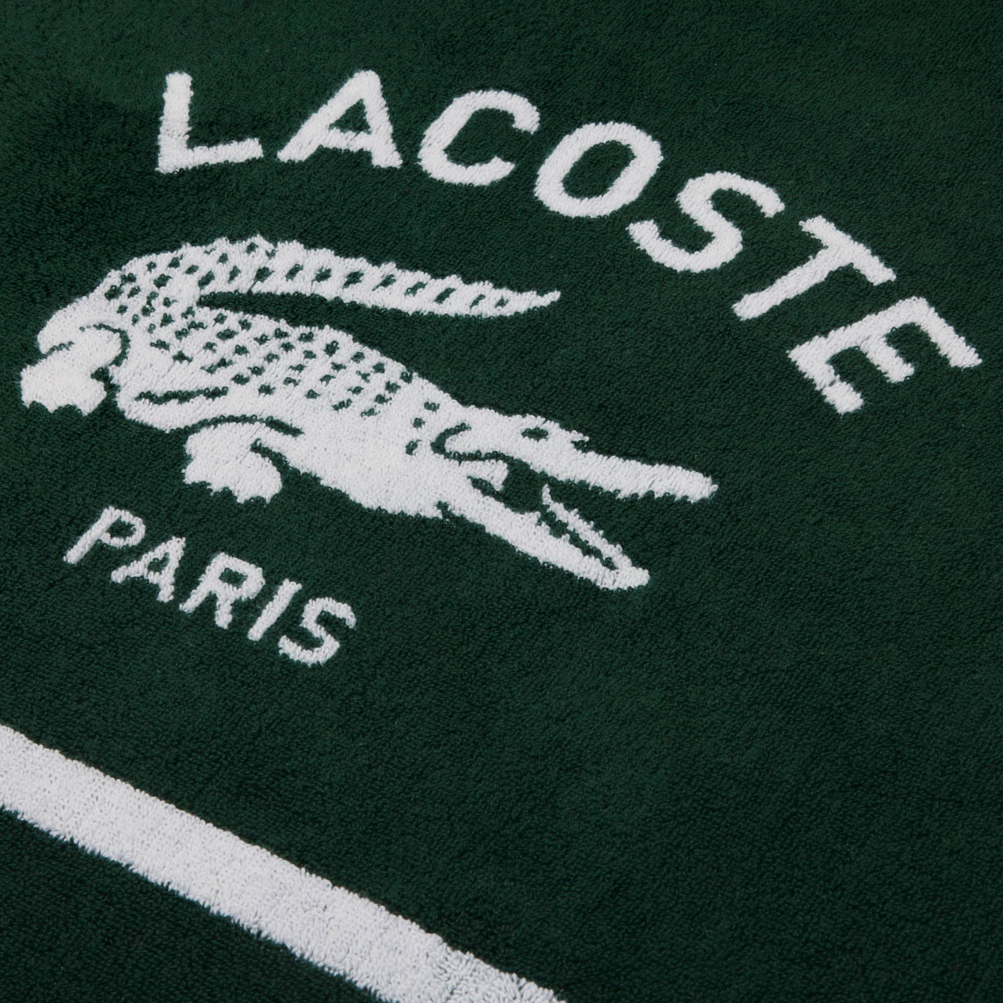 Thumbnail - Lacoste Strandtuch L Origine - VERT Size One Size