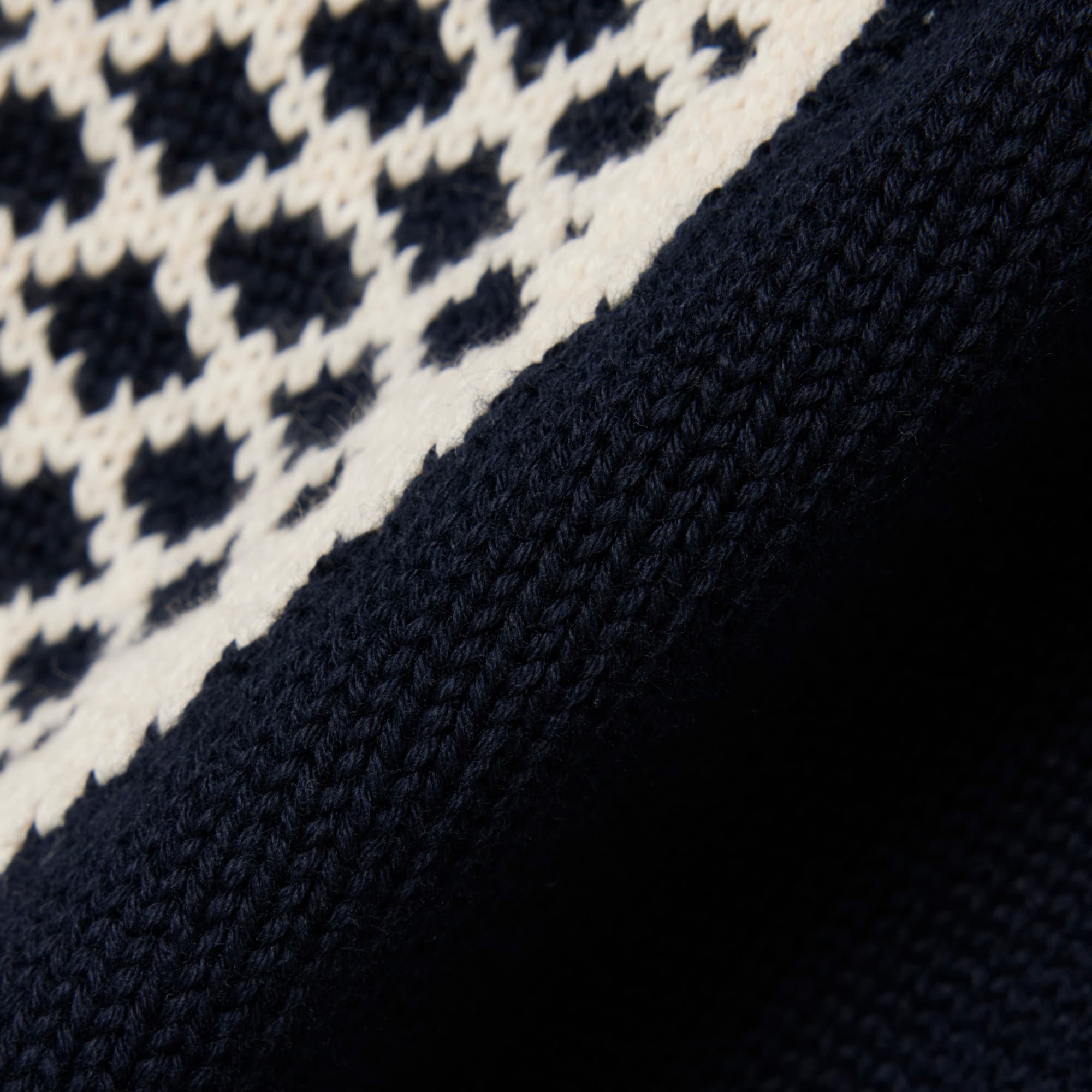 Thumbnail - Lacoste Ärmelloser Pullover aus Baumwoll-Jacquard - Noir / Beige Size S