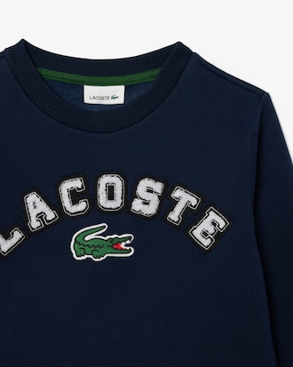 Sweatshirt aus Fleece mit Print