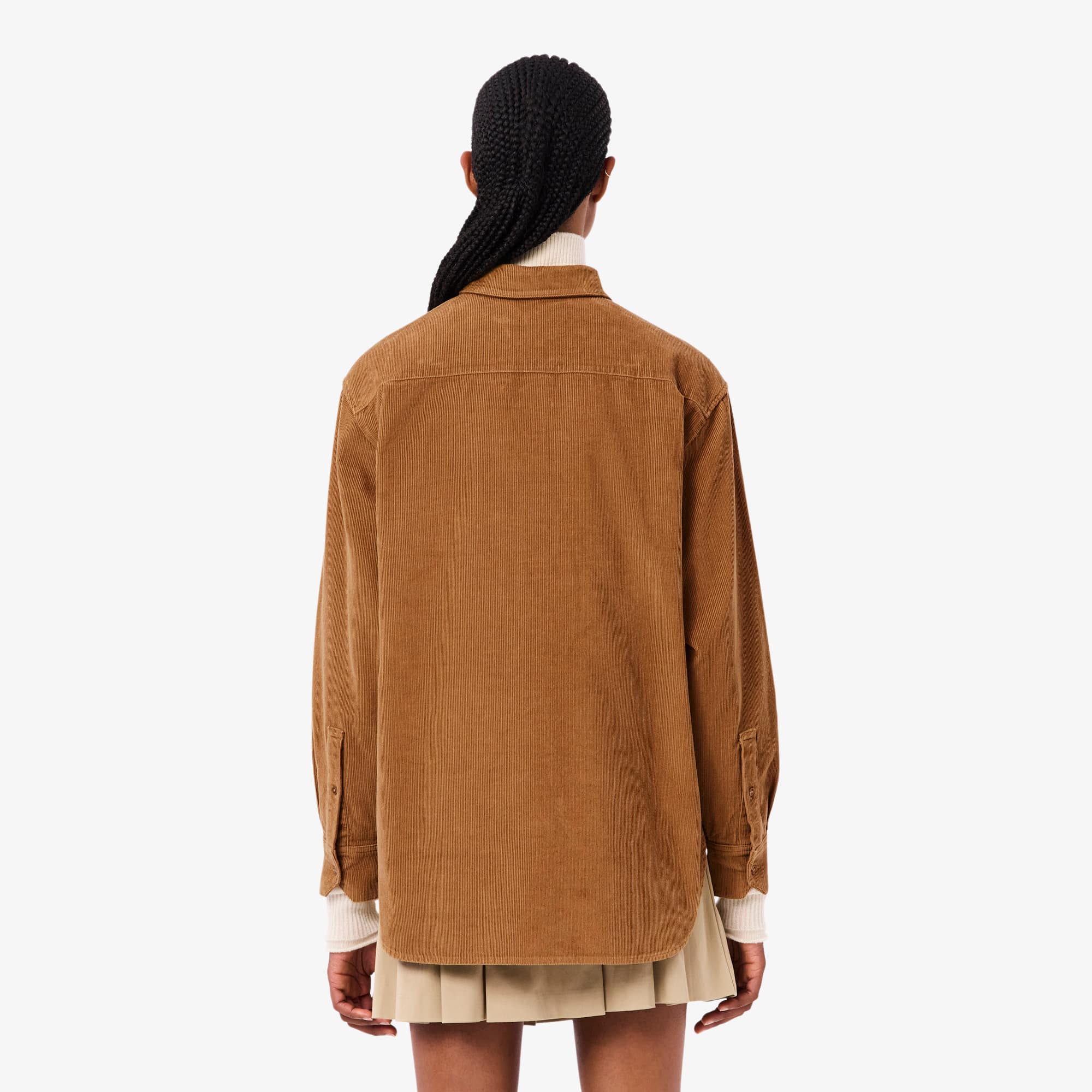 Thumbnail - Lacoste XL-Overshirt aus Cord - Braun Size 46
