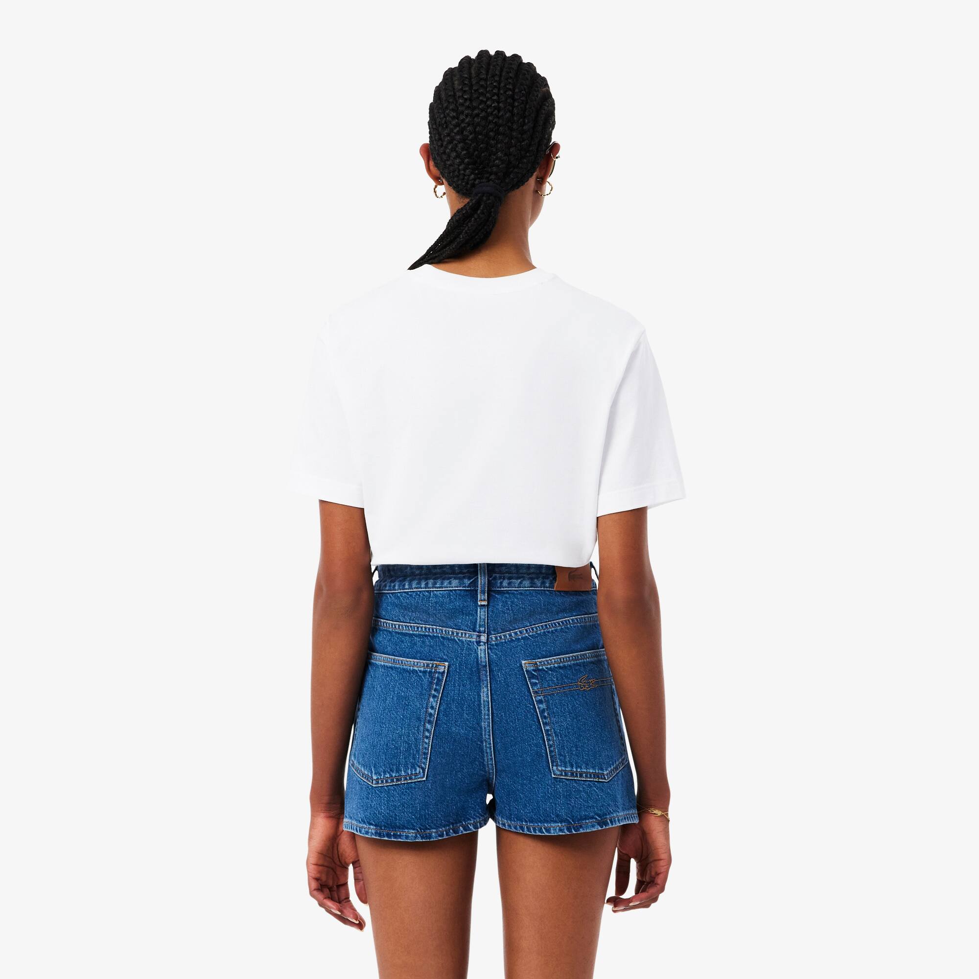 Thumbnail - Lacoste Relaxed Fit-T-Shirt aus weicher Baumwolle - Weiß Size 42