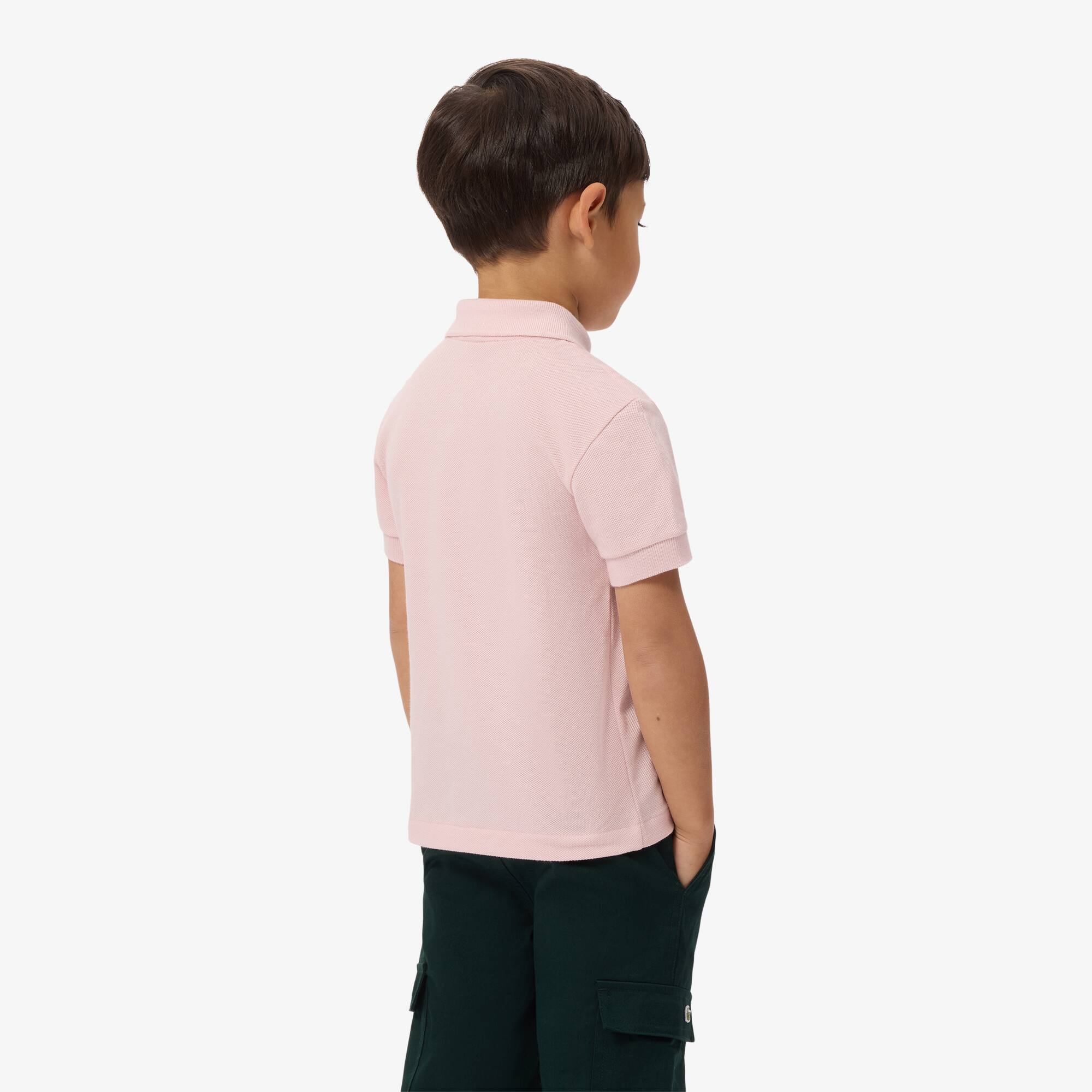 Thumbnail - Lacoste Polohemd aus Petit Piqué - Hellrosa Size 4 - 4A