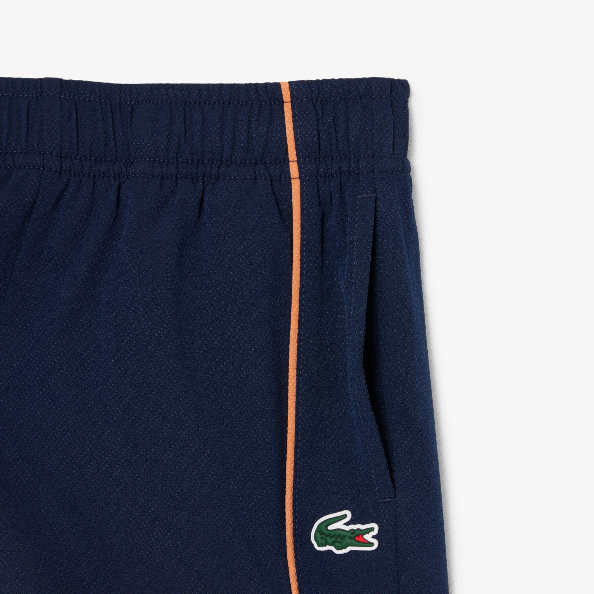 Thumbnail - Lacoste Shorts aus Diamant-Taft - Navy Blau Size 2 - 2A