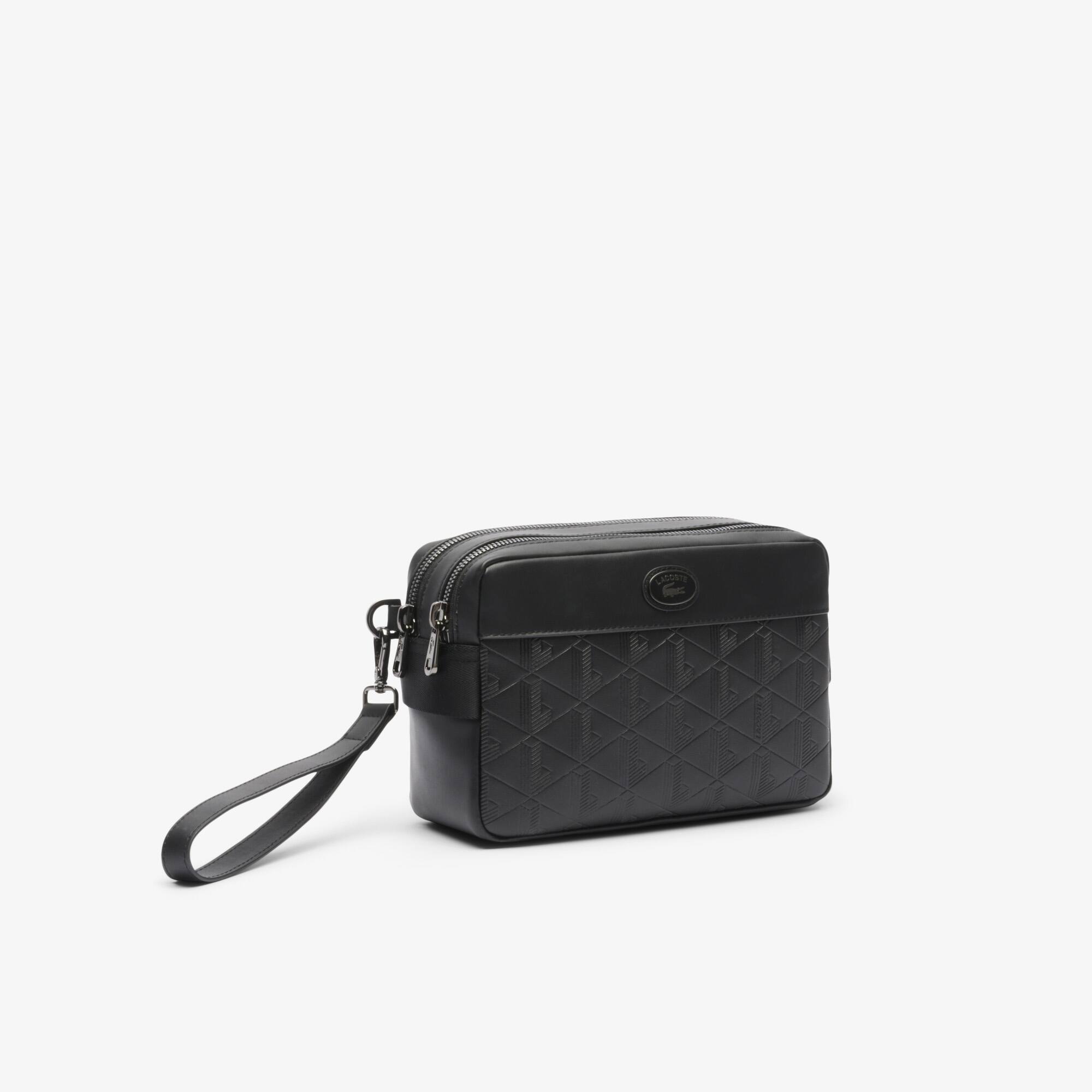 Thumbnail - Lacoste Clutch Nomogramme aus Leder - BLACK Size One Size