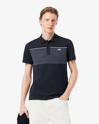 Regular Fit-Polohemd aus Piqué mit Colorblock-Design