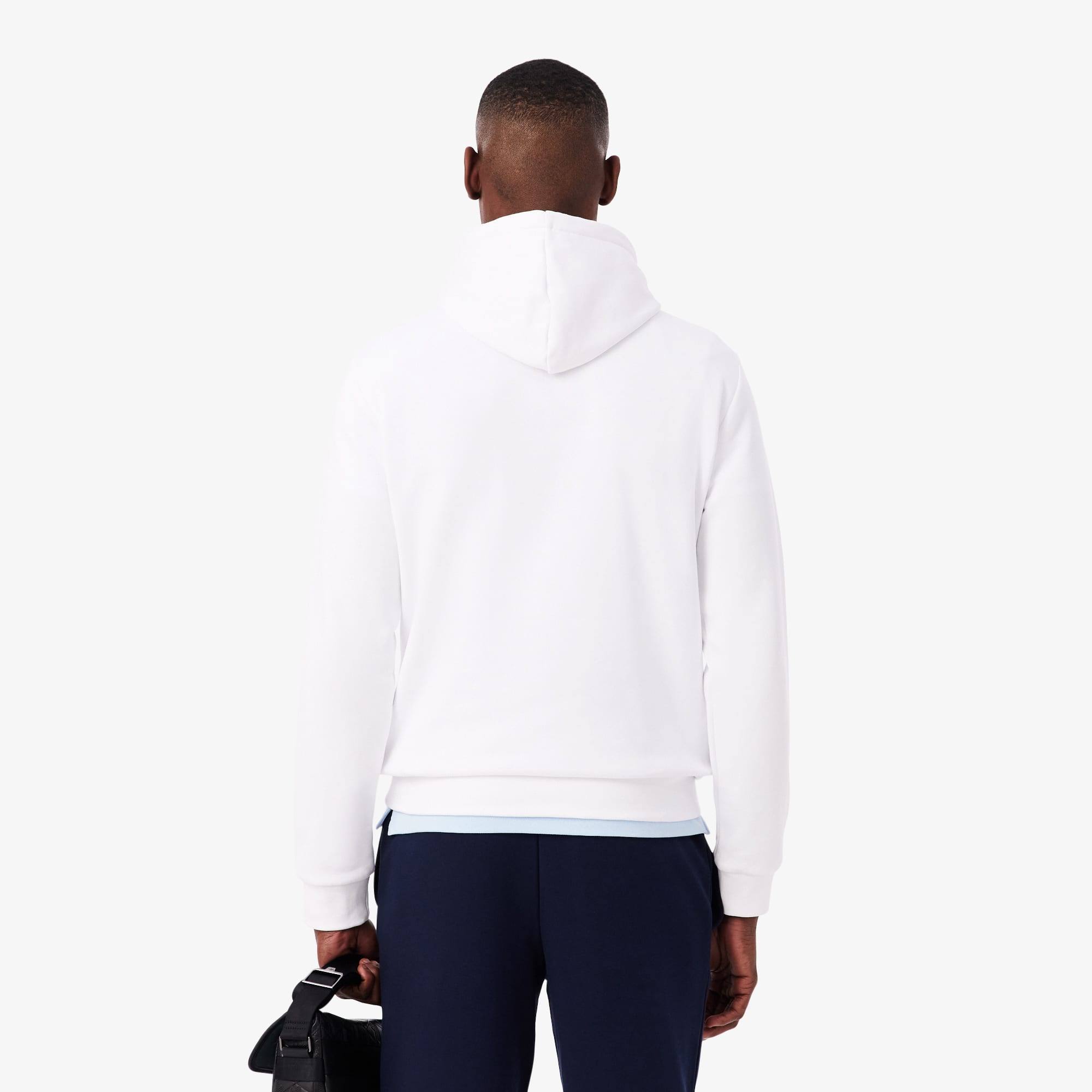 Thumbnail - Lacoste Fleece-Hoodie - Weiß Size S