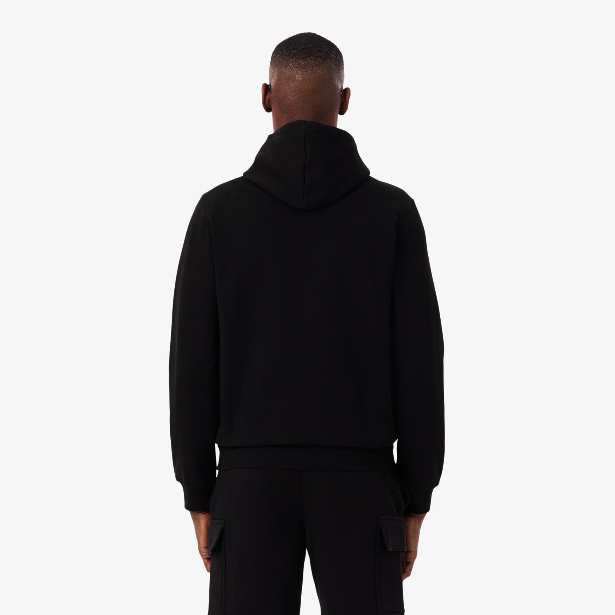 Thumbnail - Lacoste Hoodie aus Fleece mit Reißverschluss - Schwarz Size M