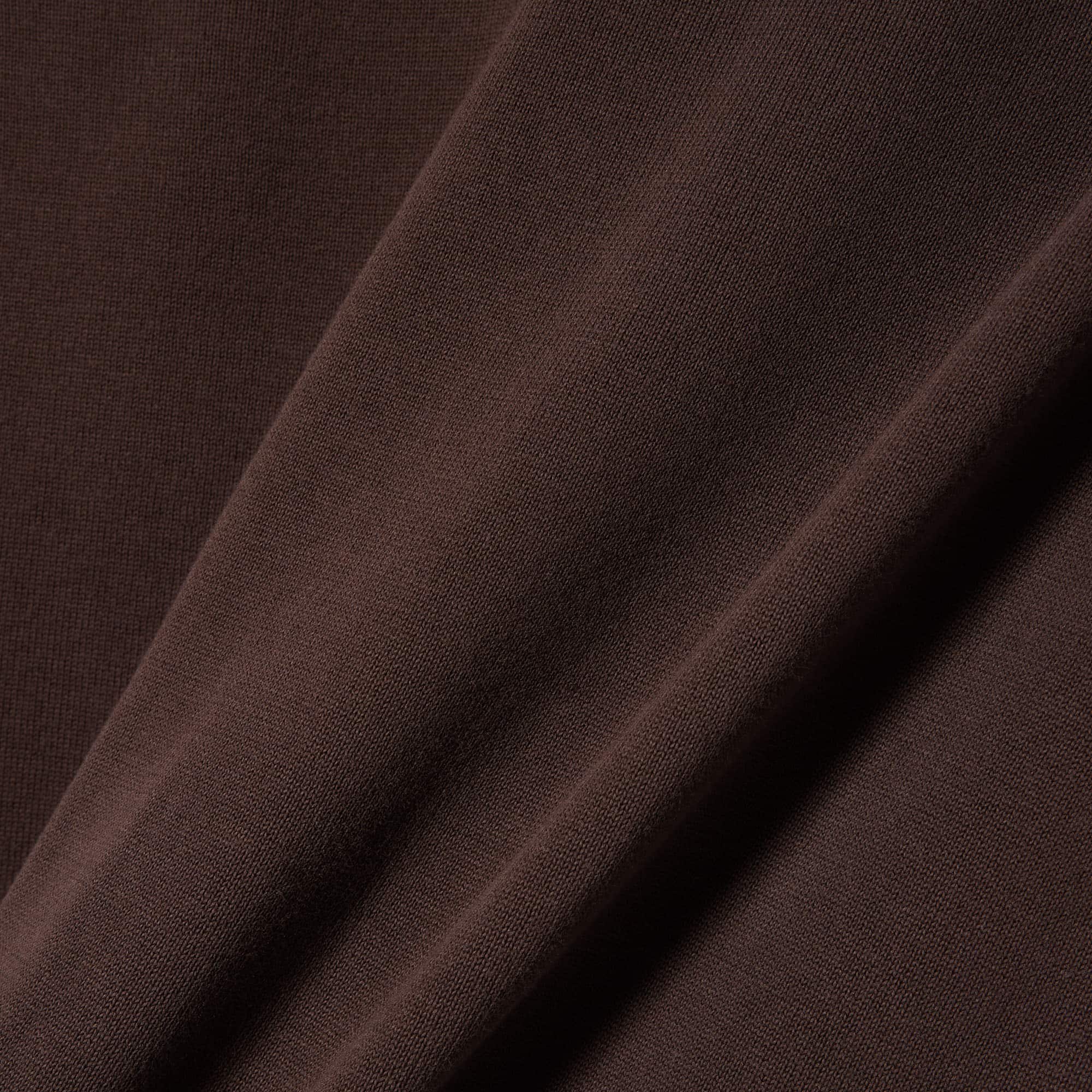 Thumbnail - Lacoste Einfarbiger Pullover aus Baumwolle mit Rundhalsausschnitt - Braun Size L