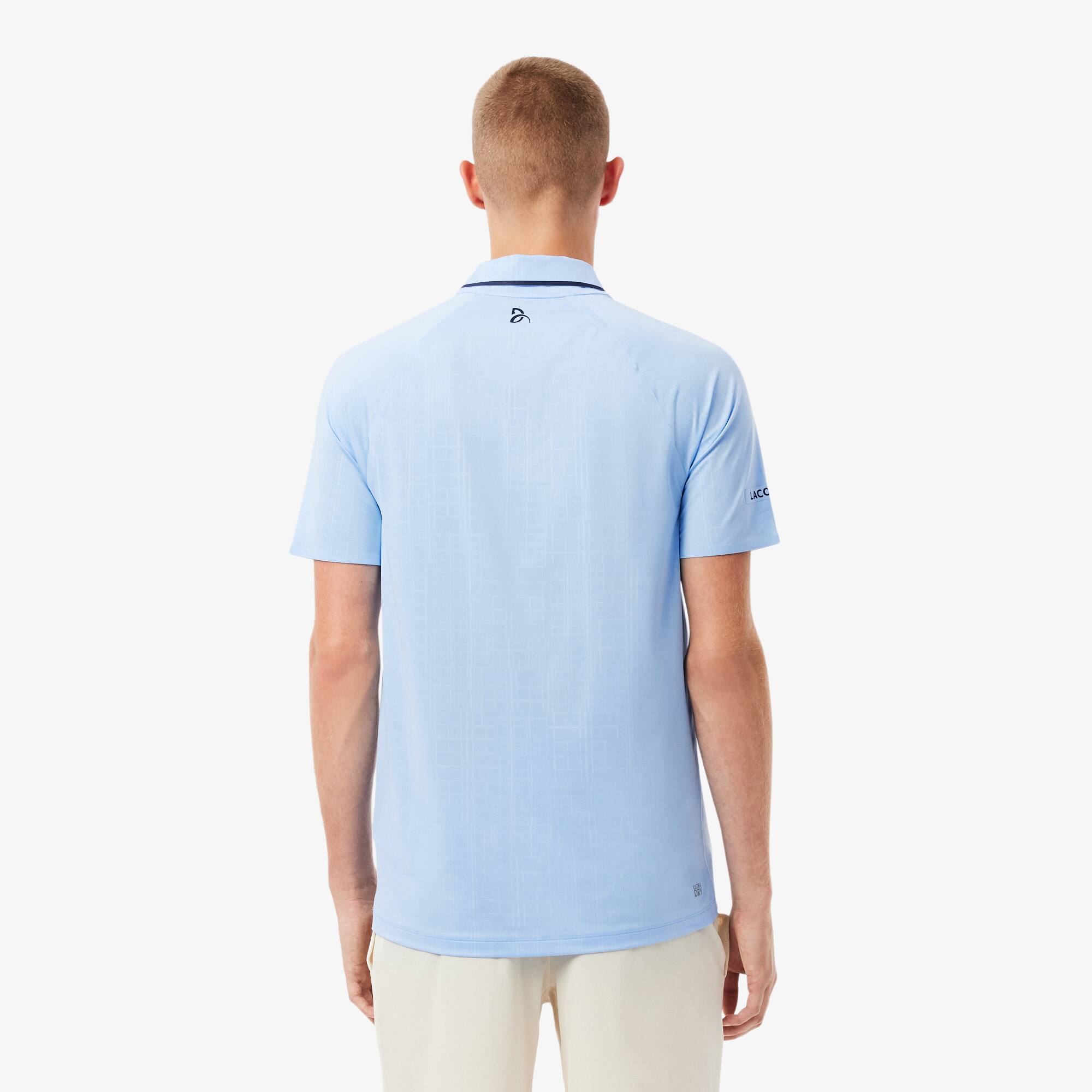 Thumbnail - Lacoste Polohemd Lacoste Tennis x Novak Djokovic On Court - Pastellblau Size 4XL