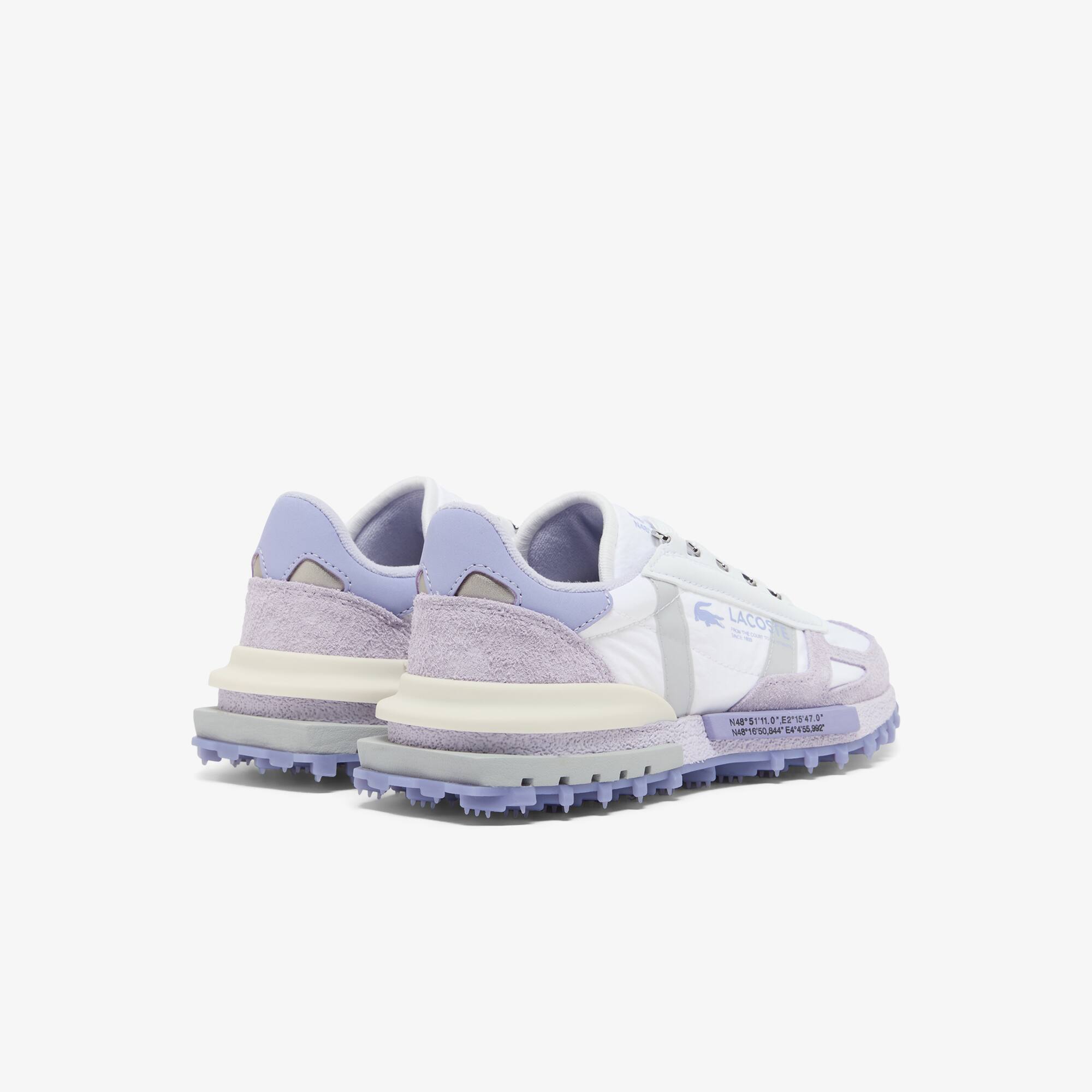 Thumbnail - Lacoste Damen-Sneakers Elite Active - WHT/LT PURP Size 35.5