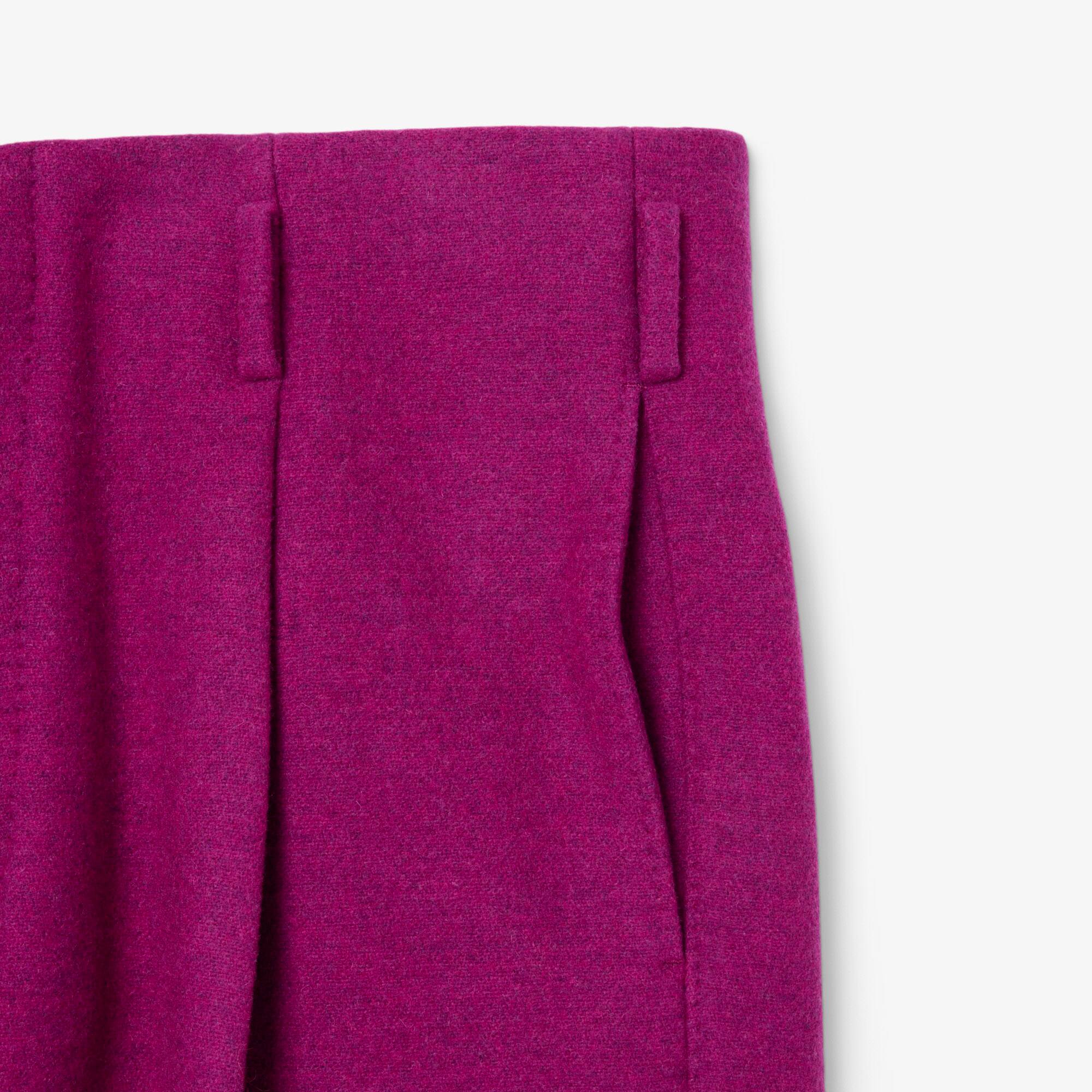 Thumbnail - Lacoste Weit geschnittene, taillierte Hose Runway aus Slub-Wolle - Rose Size 44