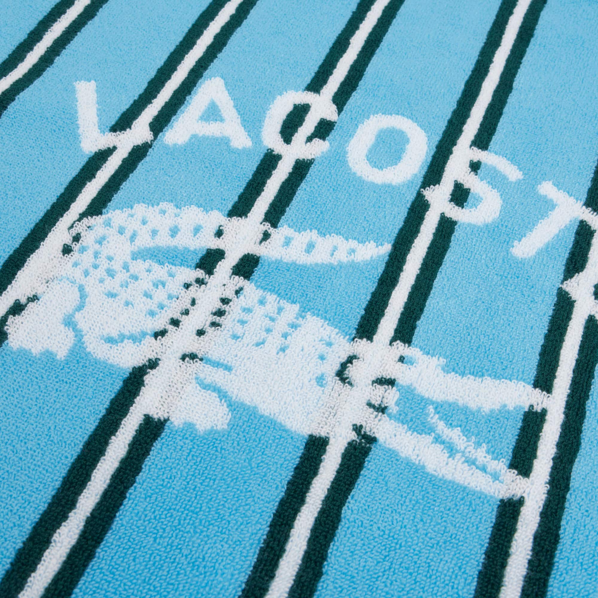 Thumbnail - Lacoste Strandtuch L Sunstripe - BALTIQUE Size One Size