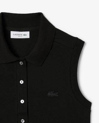 &Auml;rmelloses, dehnbares Slim Fit-Polohemd L.12.D