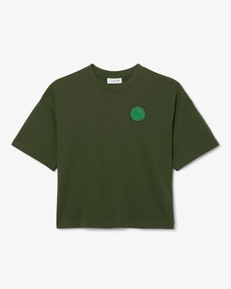 T-Shirt aus Jersey mit Badge „Lacoste Paris“