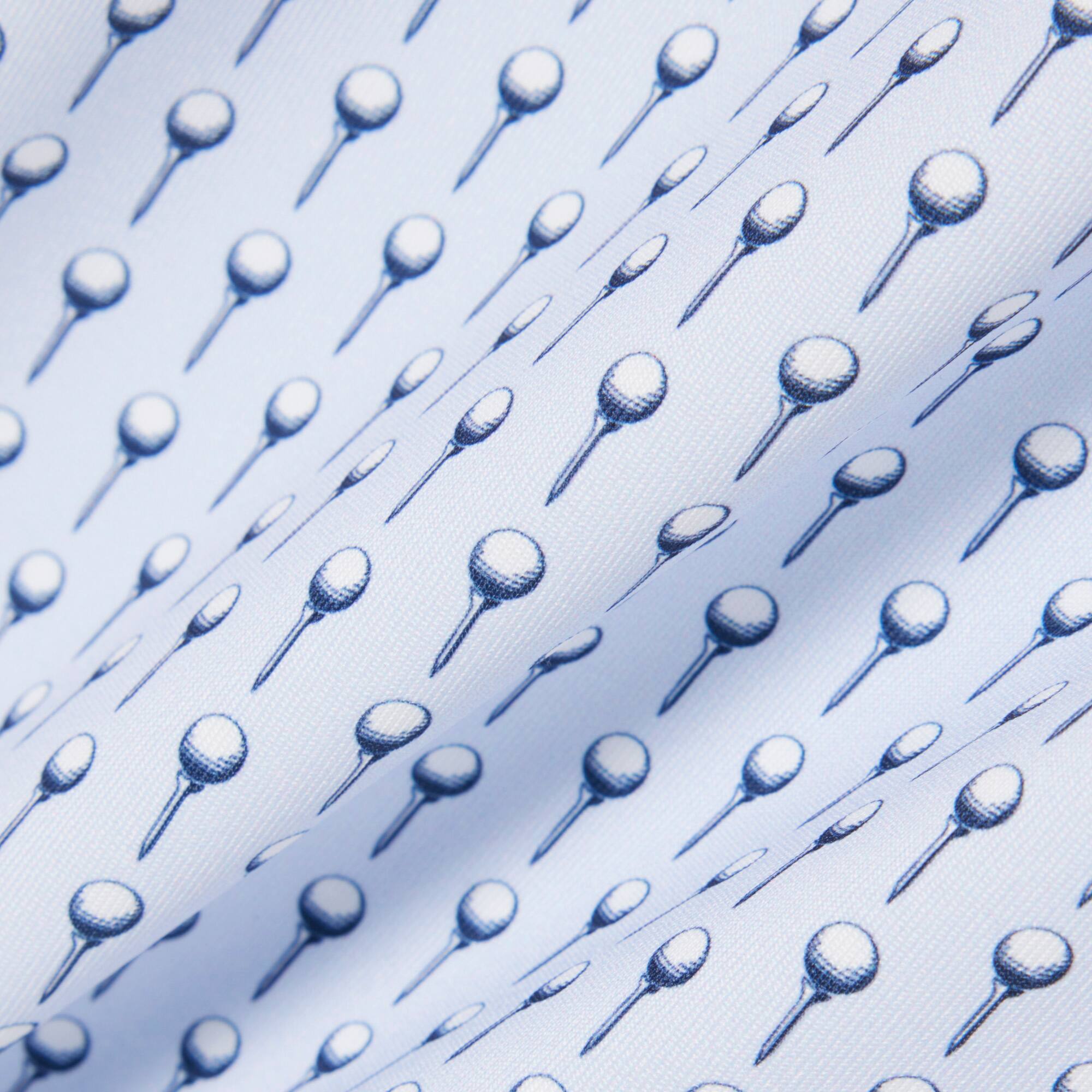 Thumbnail - Lacoste Golf-Polohemd mit Print, Regular Fit - Bleu Clair / Bleu Marine Size M