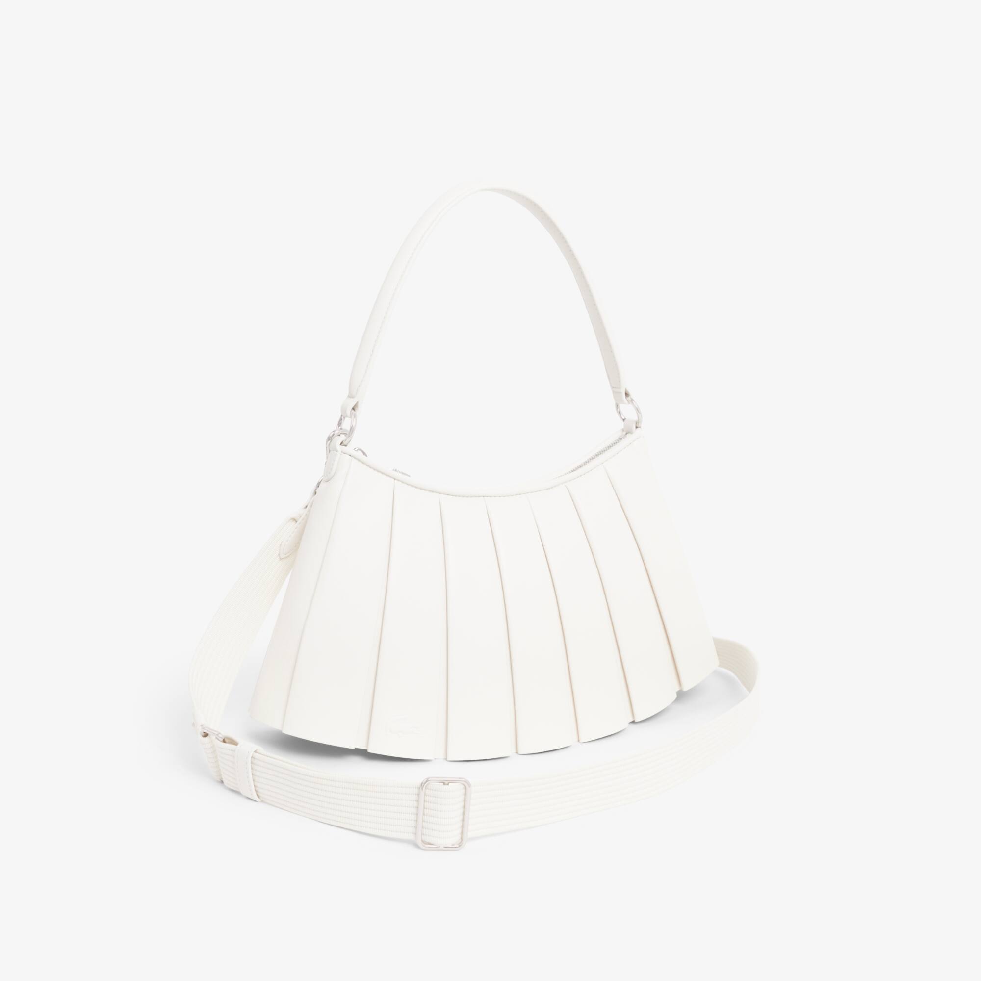 Thumbnail - Lacoste Mittelgroße Runway Lenglen Tasche aus Leder - CRISTALLINE Size One Size