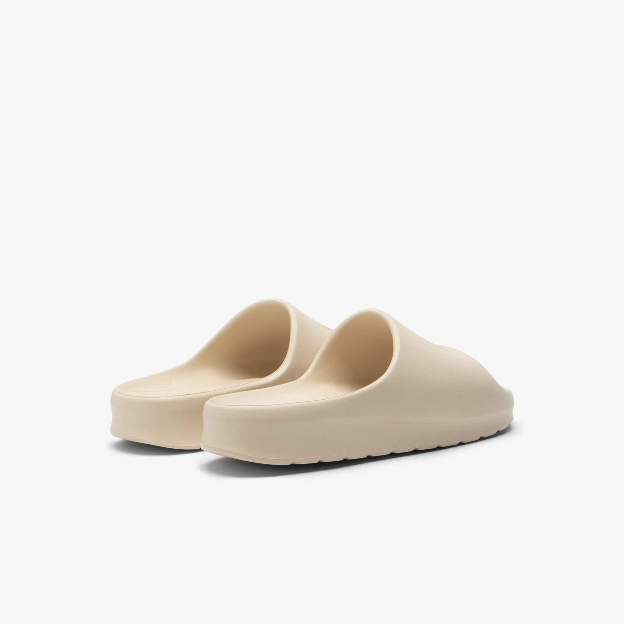 Thumbnail - Lacoste Herren-Schlappen Serve Slide 2.0 - OFF WHT/NAT Size 39.5