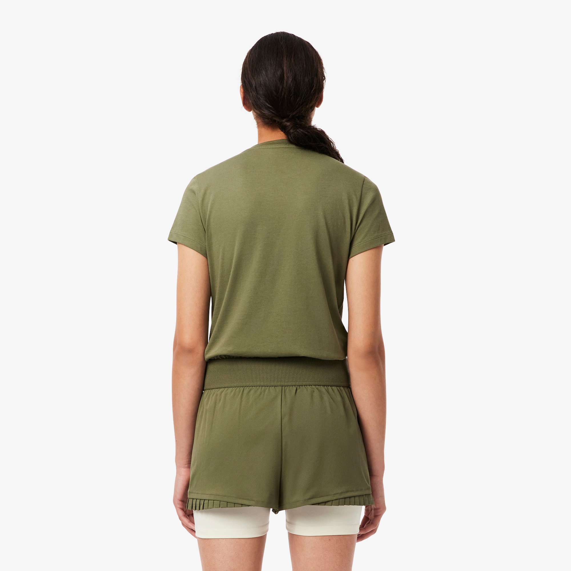 Thumbnail - Lacoste Sport-T-Shirt aus technischer Baumwolle mit Ultra Dry-Technologie - Khaki Grün Size 44