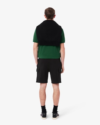 Cargo-Shorts aus Baumwollfleece