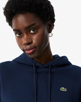 &Uuml;bergro&szlig;er Hoodie aus Fleece