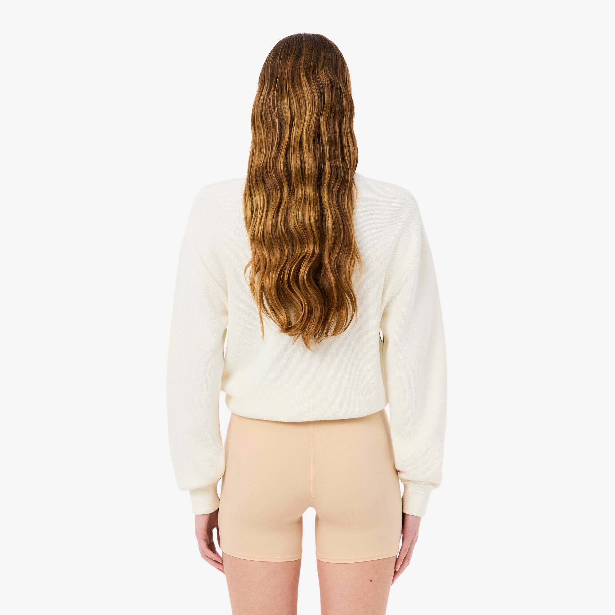 Thumbnail - Lacoste Radlerhose aus Mikrofaser mit hoher Taille - Beige Size M