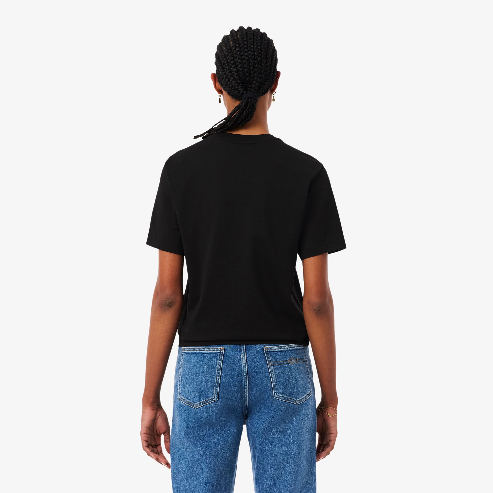 Thumbnail - Lacoste Relaxed Fit-T-Shirt aus weicher Baumwolle - Schwarz Size 40