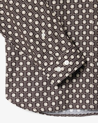 Regular Fit-Baumwollhemd mit Print