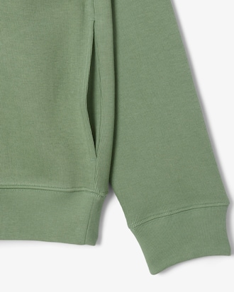 Sweatshirt aus Interlock mit hohem Kragen und Reißverschluss