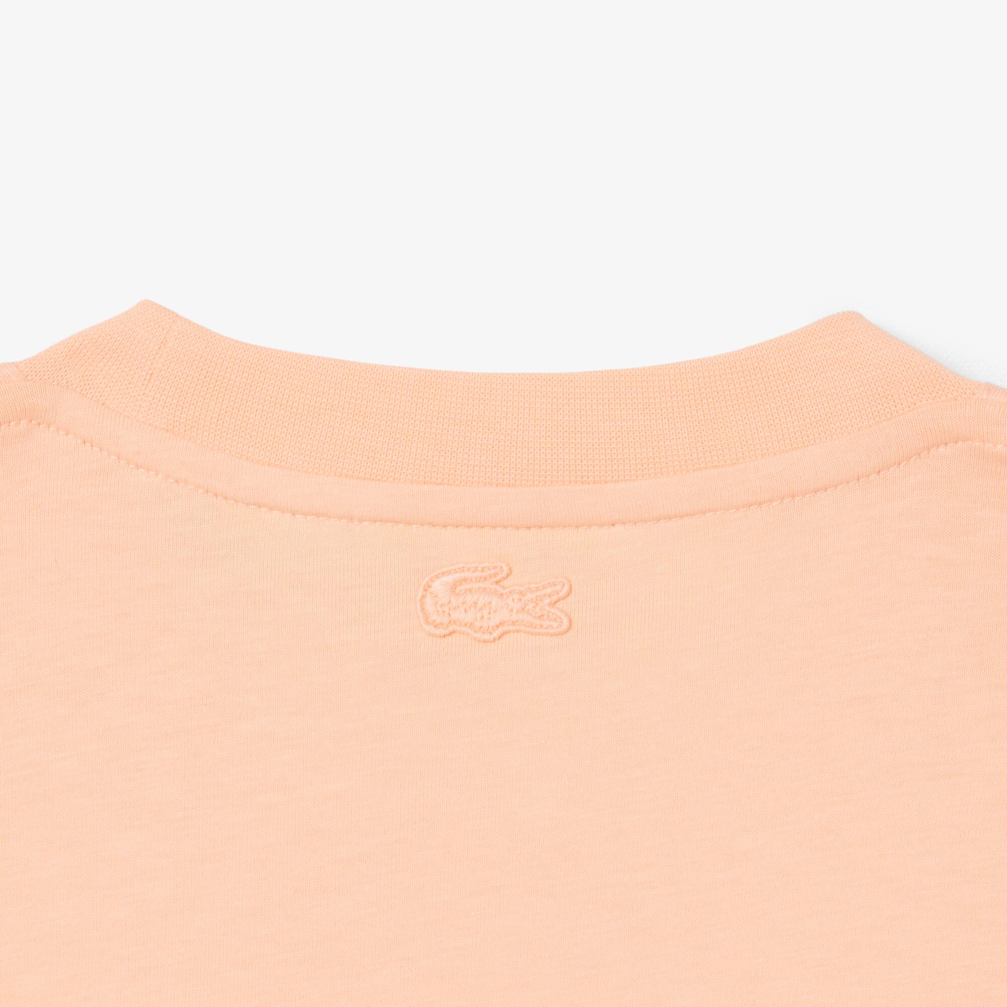 Thumbnail - Lacoste T-Shirt aus Baumwolle mit Print - Rose Pale Size 3XL