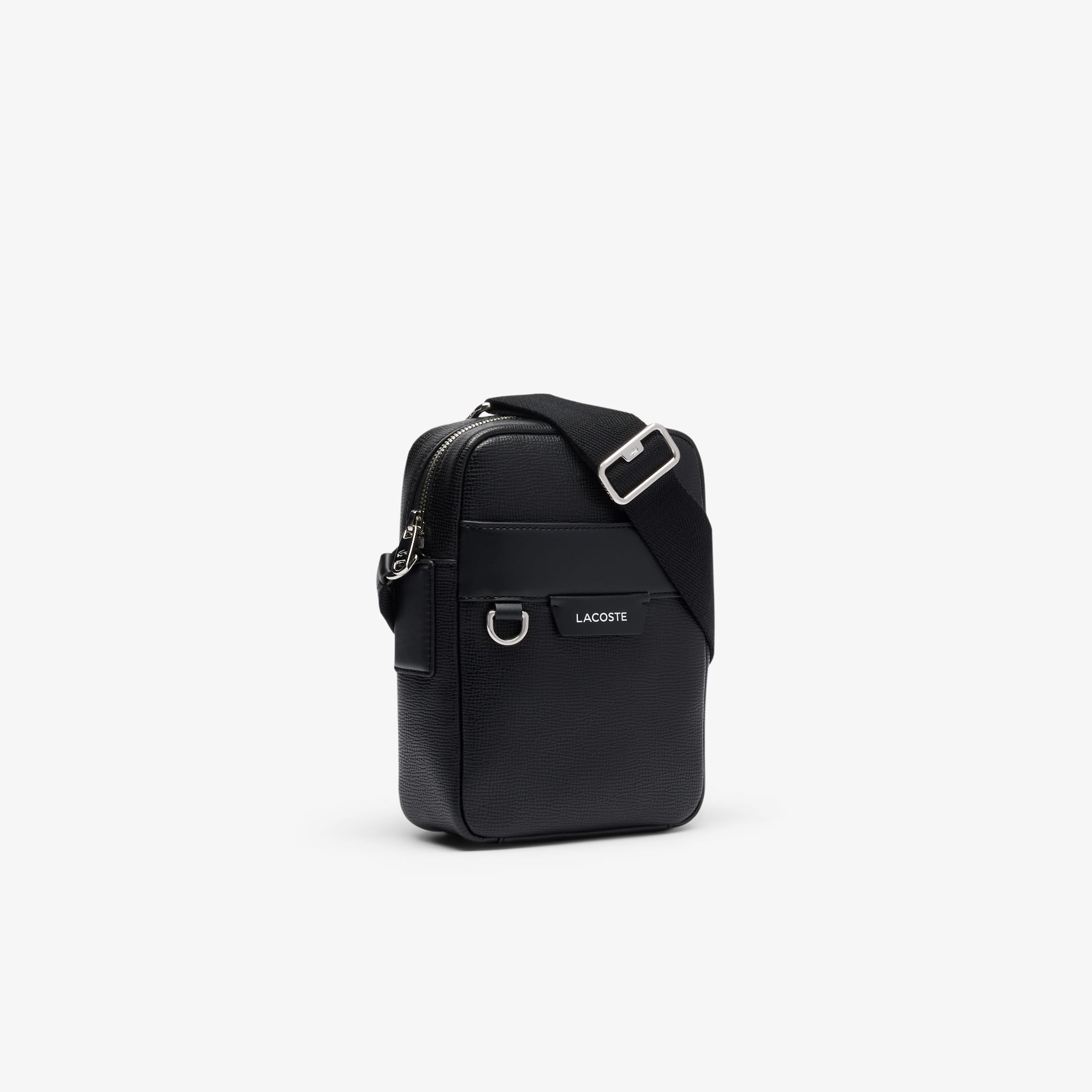 Thumbnail - Lacoste Umhängetasche Ossian aus Leder - BLACK Size One Size