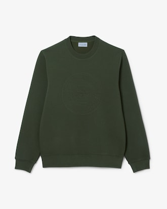 Sweatshirt aus Piqué mit geprägtem Logo