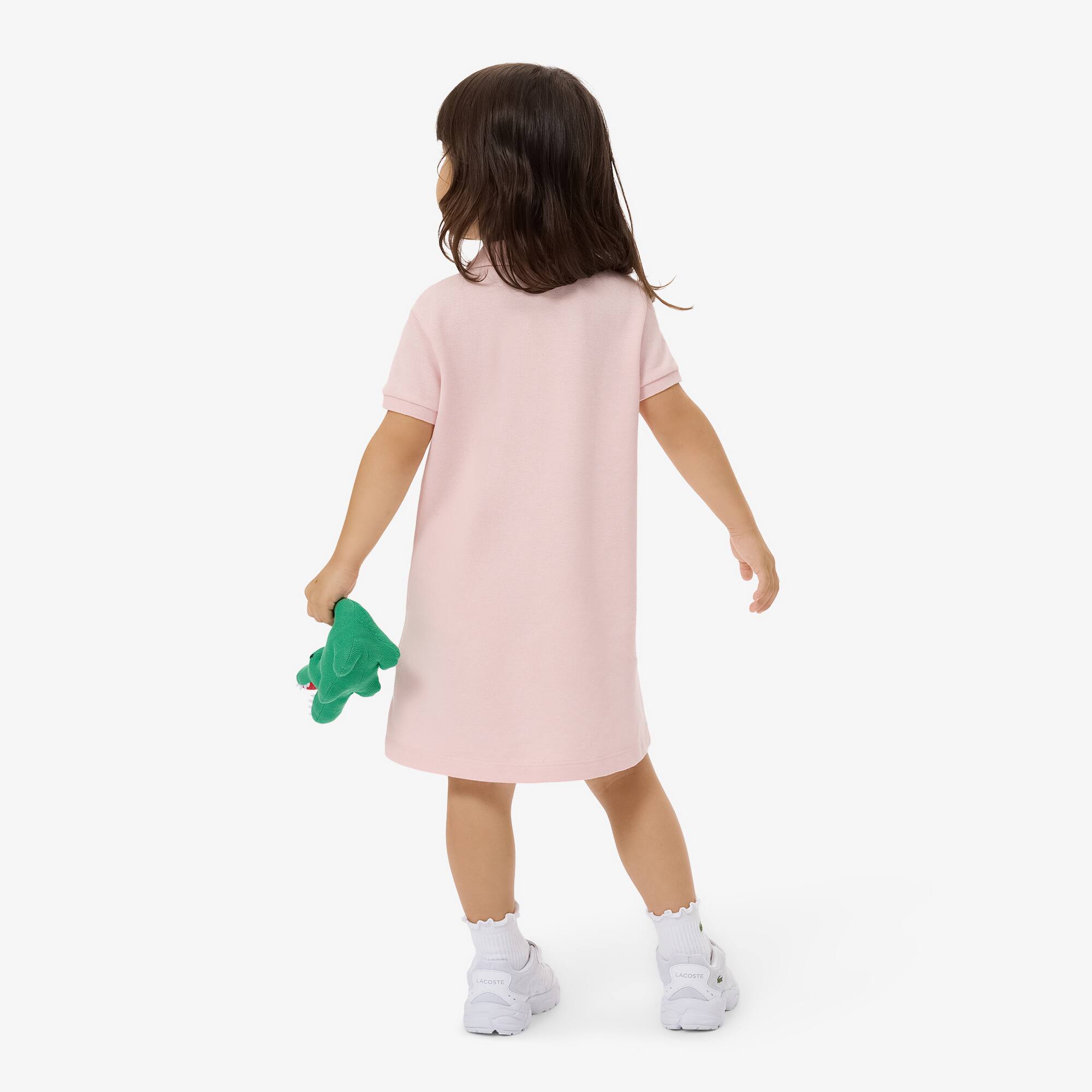 Thumbnail - Lacoste Polokleid aus Piqué - Hellrosa Size 6 - 6A