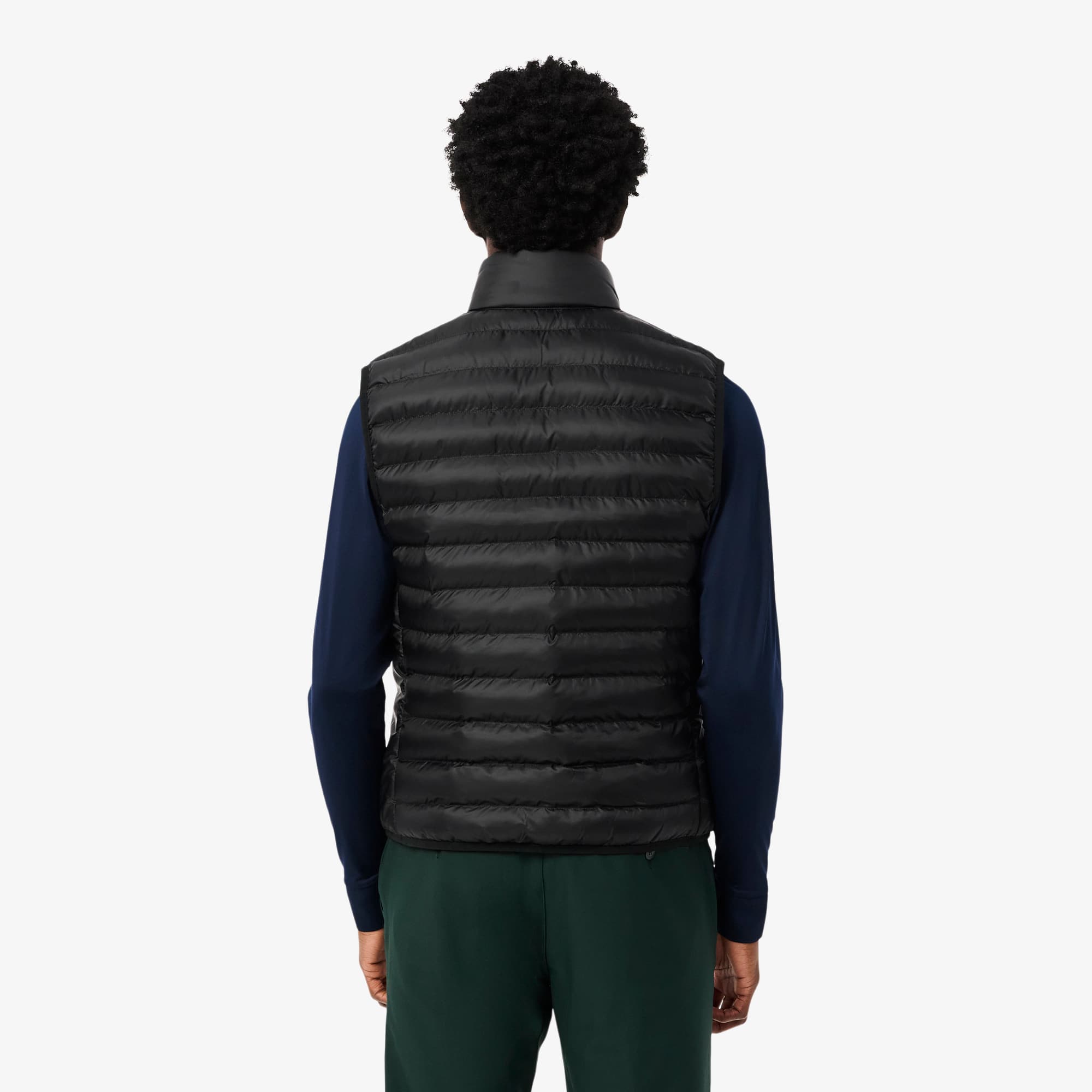 Thumbnail - Lacoste Wasserabweisende Puffer-Weste - Schwarz Size 48 - S-M