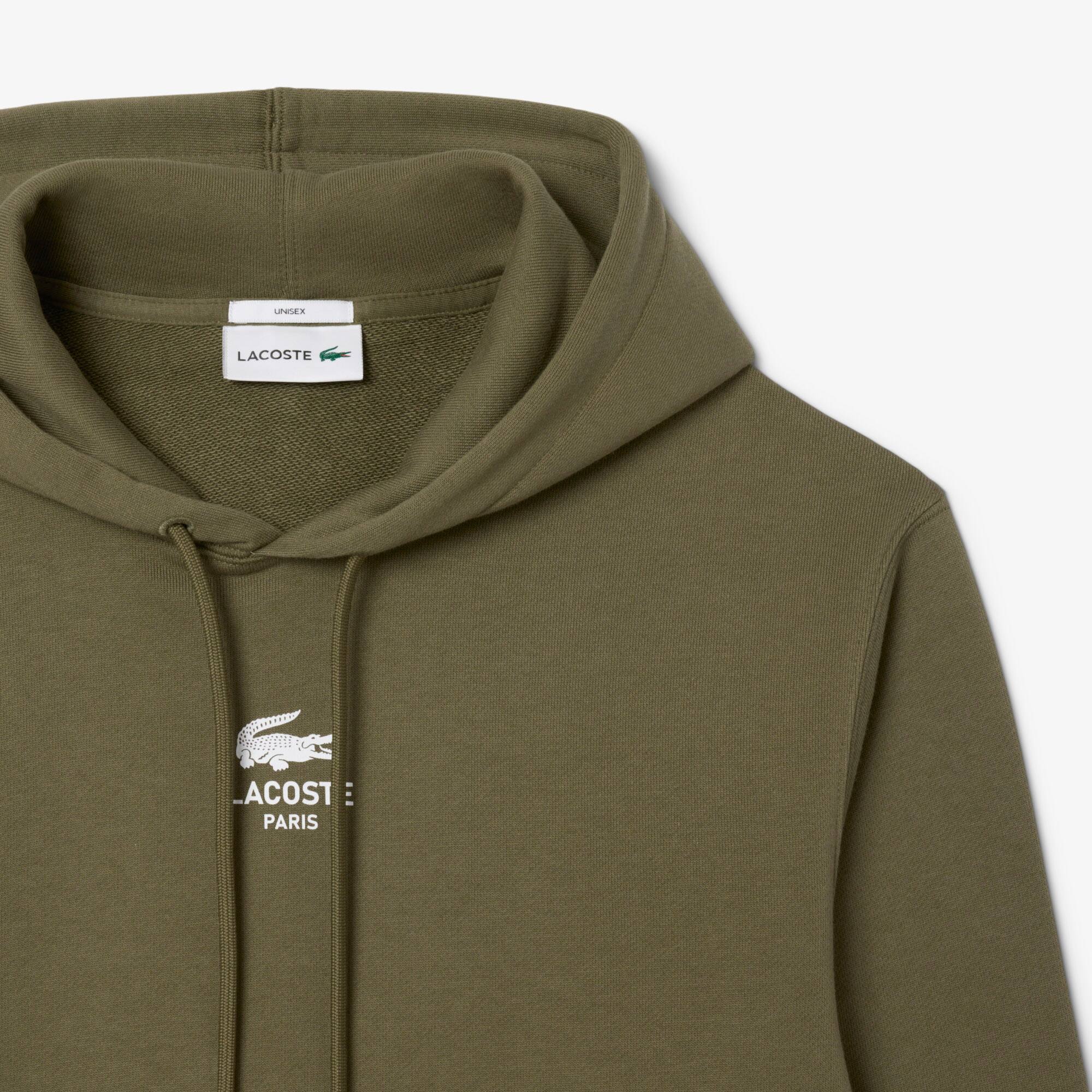 Thumbnail - Lacoste Hoodie mit Print - Khaki Grün Size S