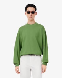 Sweatshirt aus Fleece mit Stickerei