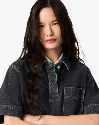 Oversized Kleid aus Baumwoll-Denim