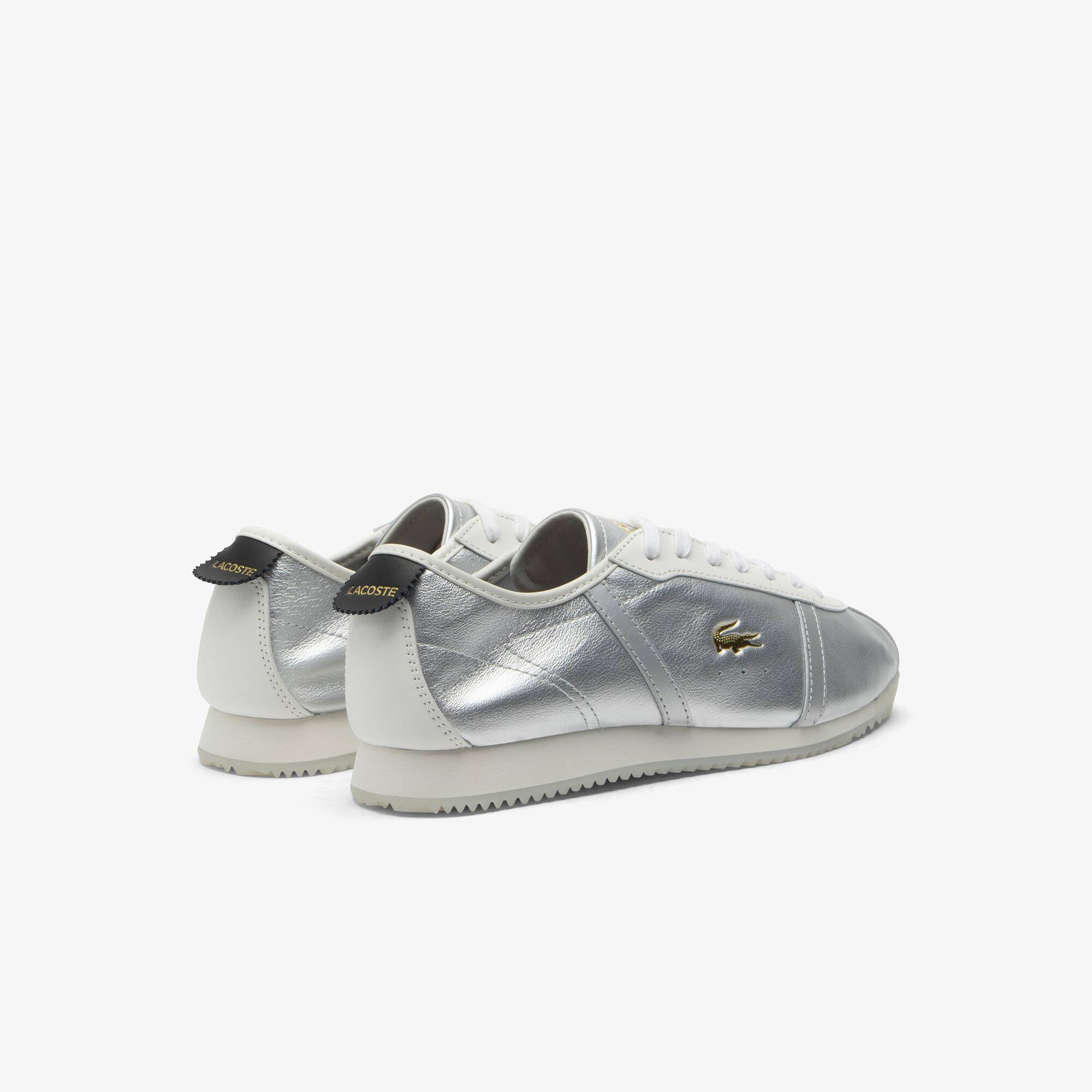 Thumbnail - Lacoste Damen-Sneakers Club-Low - WHT/SLV Size 36