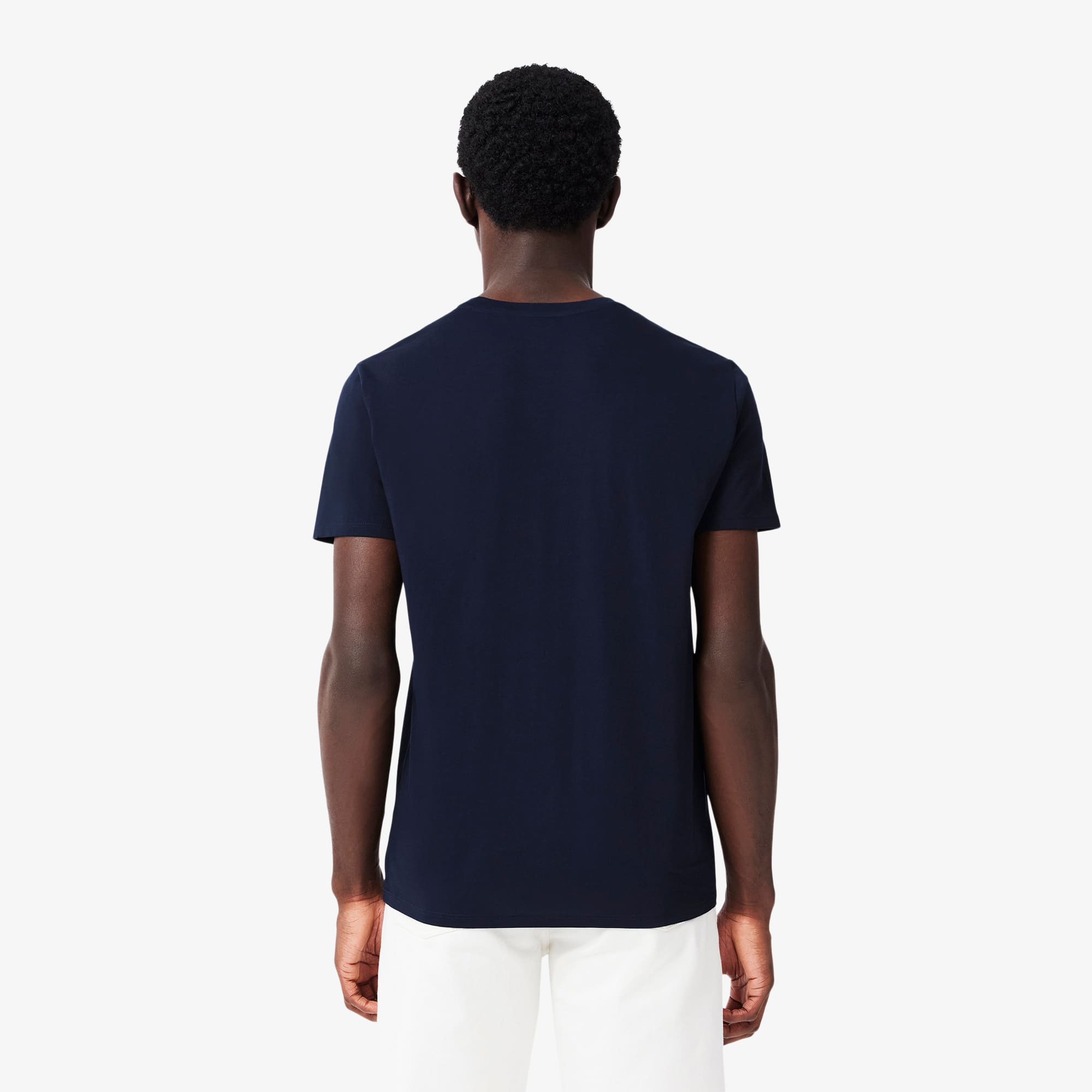 Thumbnail - Lacoste T-Shirt aus Pima-Baumwolle - Navy Blau Size S