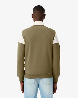 Tennis-Sweatshirt mit Rei&szlig;verschluss und Colorblock-Design