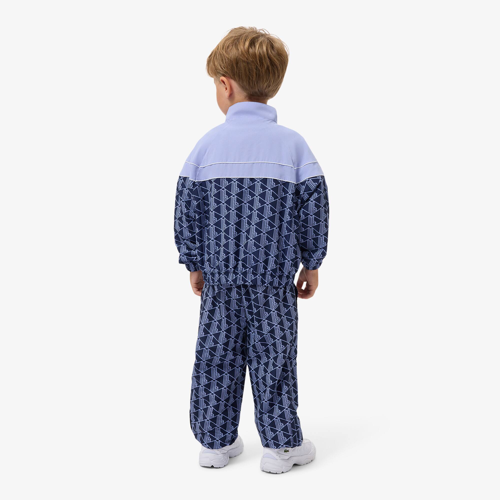 Thumbnail - Lacoste Trainingsanzug mit Monogramm-Print - Navy Blau Size 5 - 5A