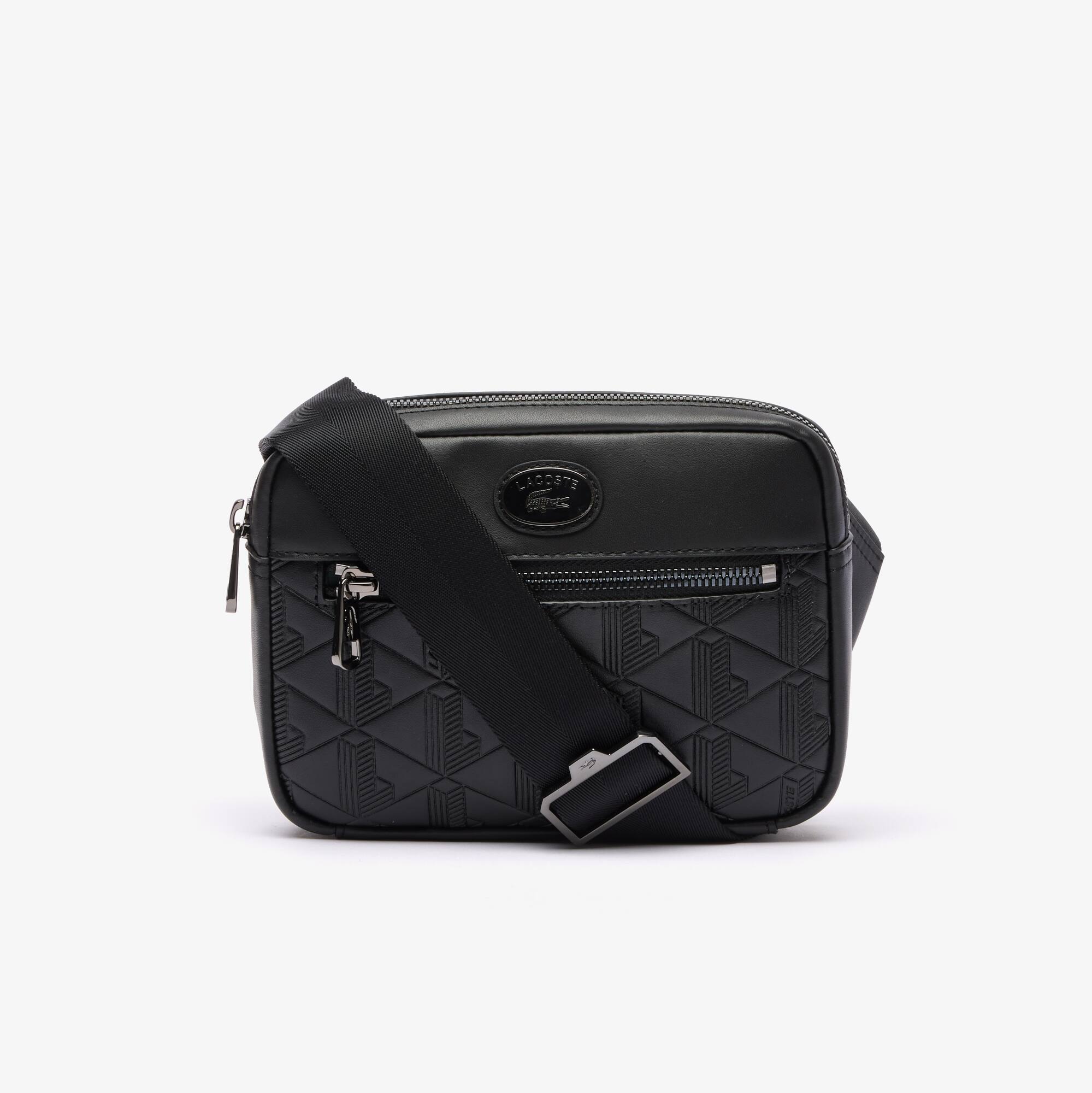 Schultertasche mit geprägtem Monogramm - Herren Umhängetaschen 