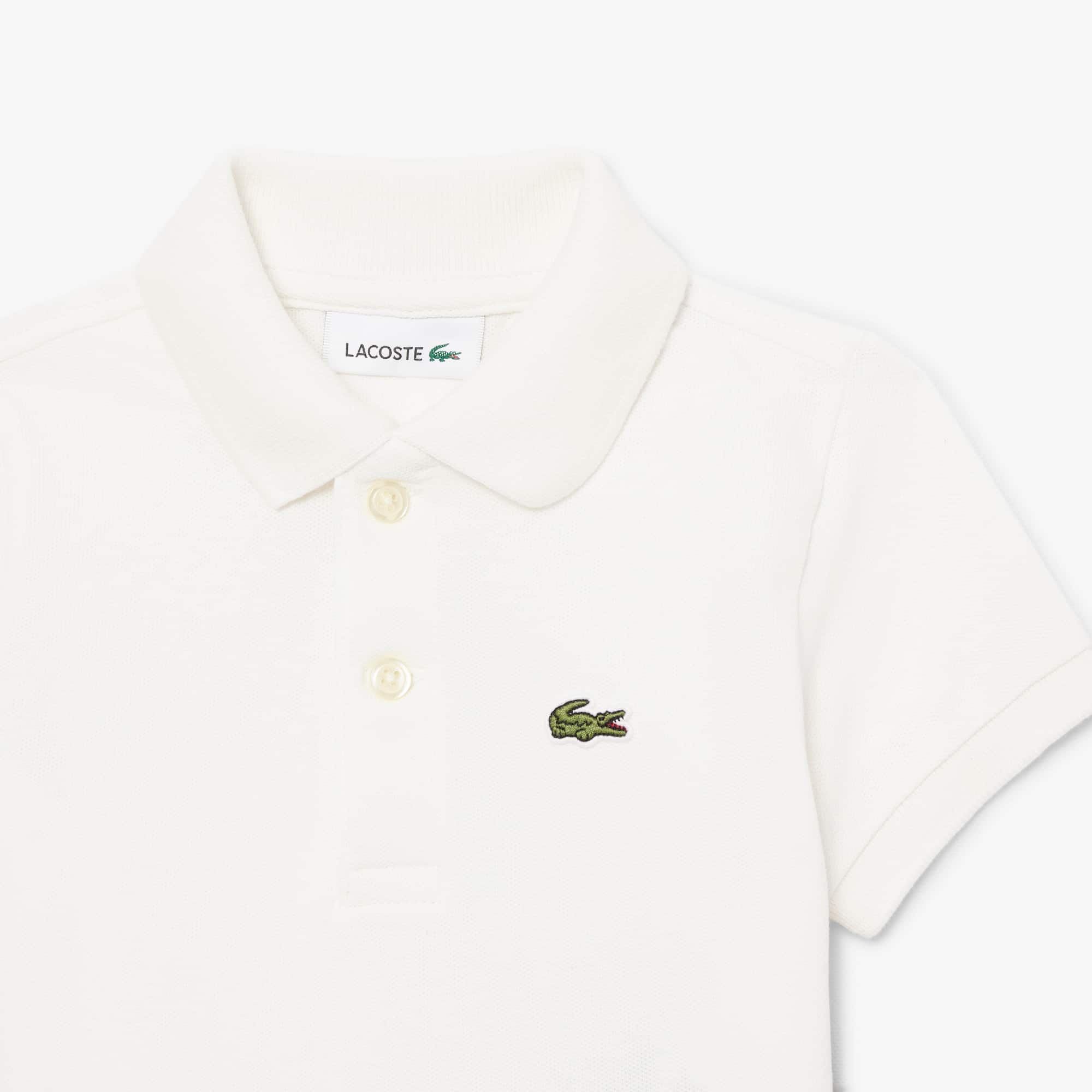 Thumbnail - Lacoste Baby-Poloset aus Petit Piqué - Weiß Size 5 - 12M