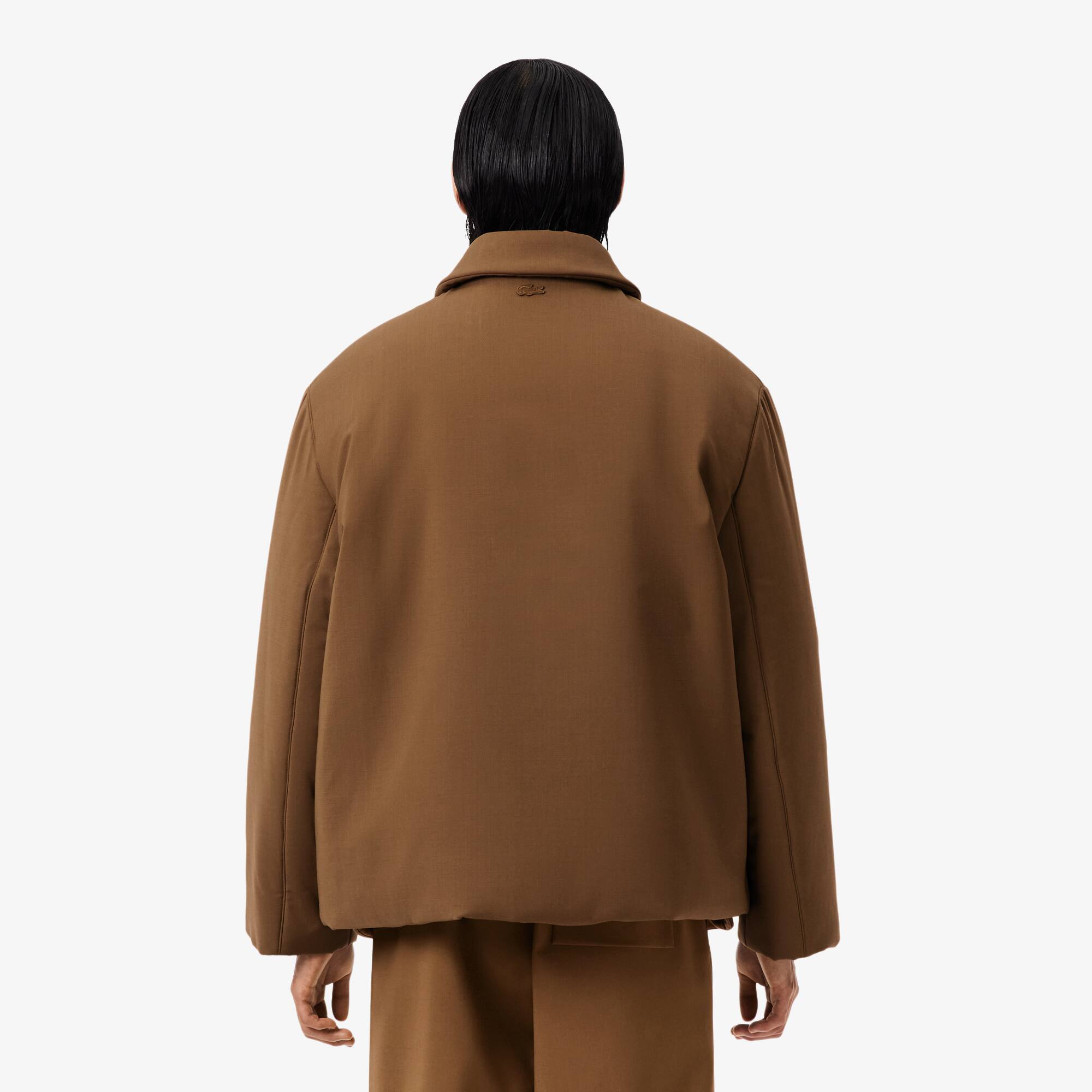 Thumbnail - Lacoste Steppjacke Runway aus Wollmischung - Marron Clair Size 52 - M-L