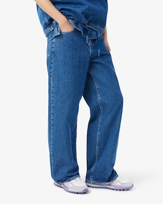 Denim-Jeans mit weitem Schnitt