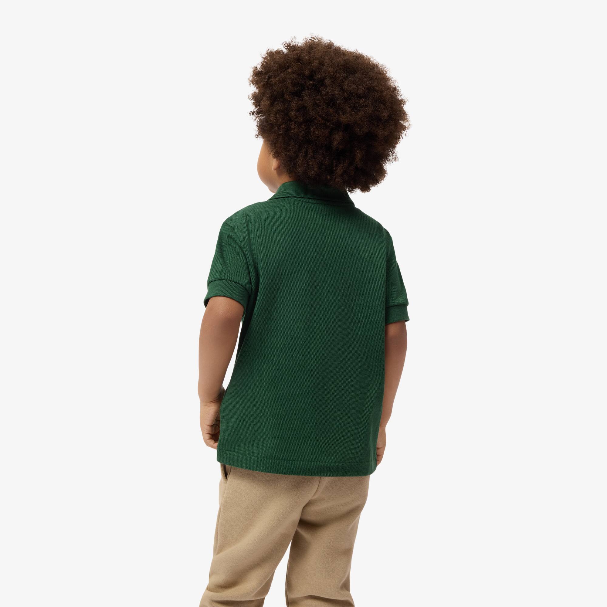Thumbnail - Lacoste Polohemd aus Petit Piqué - Grün Size 6 - 6A