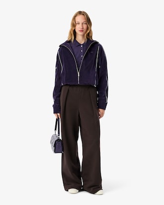 Slim Fit Damen LACOSTE Poloshirt aus Stretch-Baumwoll-Piqu&eacute;